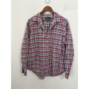 Polo Ralph Lauren Men’s XXL Classic Fit Plaid Button Down Shirt Logo Preppy